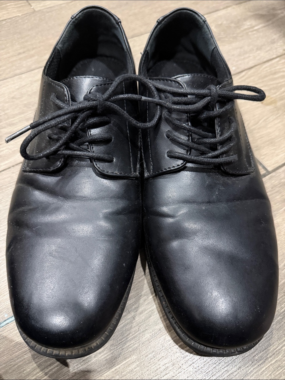 Classic Black Men's Lace-Up Dress Shoes by Hunter Bay men’s 8.5